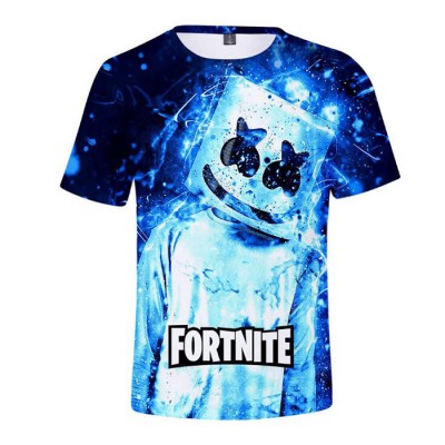 Epic Games T-shirt original Fortnite pour enfant garçon Cube Maillot noir 