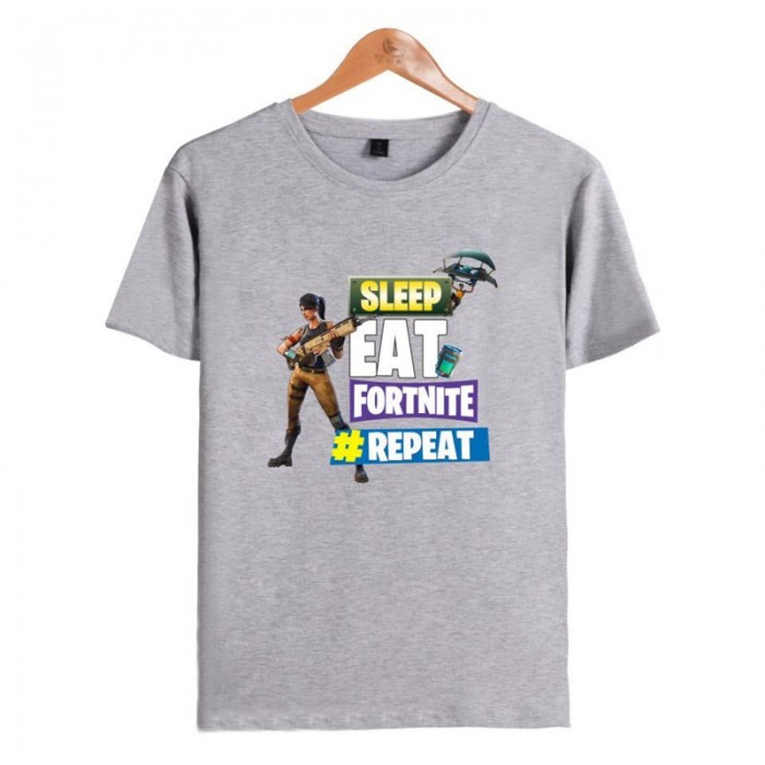 t shirt eat sleep fortnite repeat